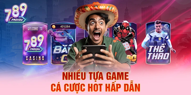 Nhiều tựa game cá cược hấp dẫn tại bet88